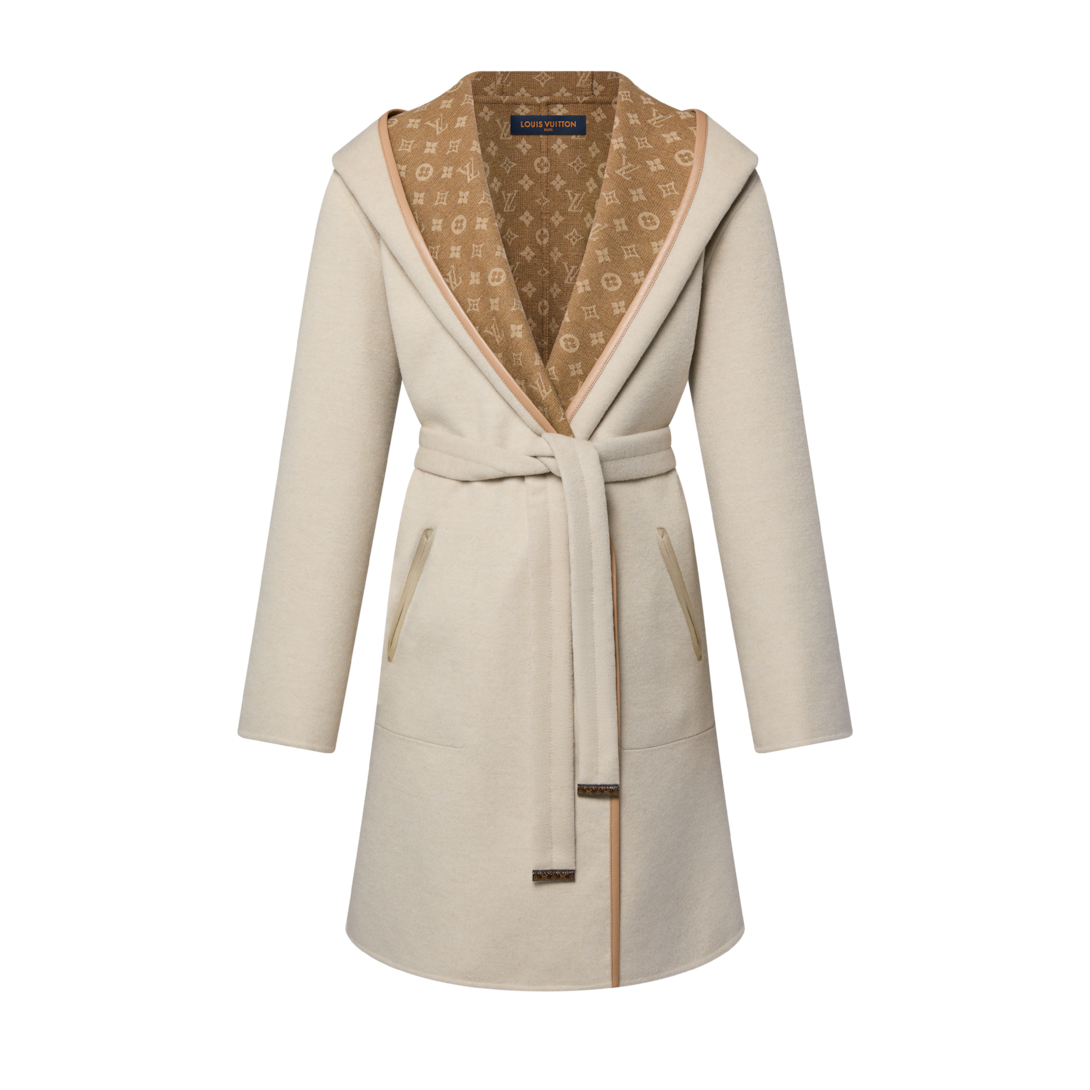 Reversible Signature Hooded Wrap Coat - Ready to Wear
